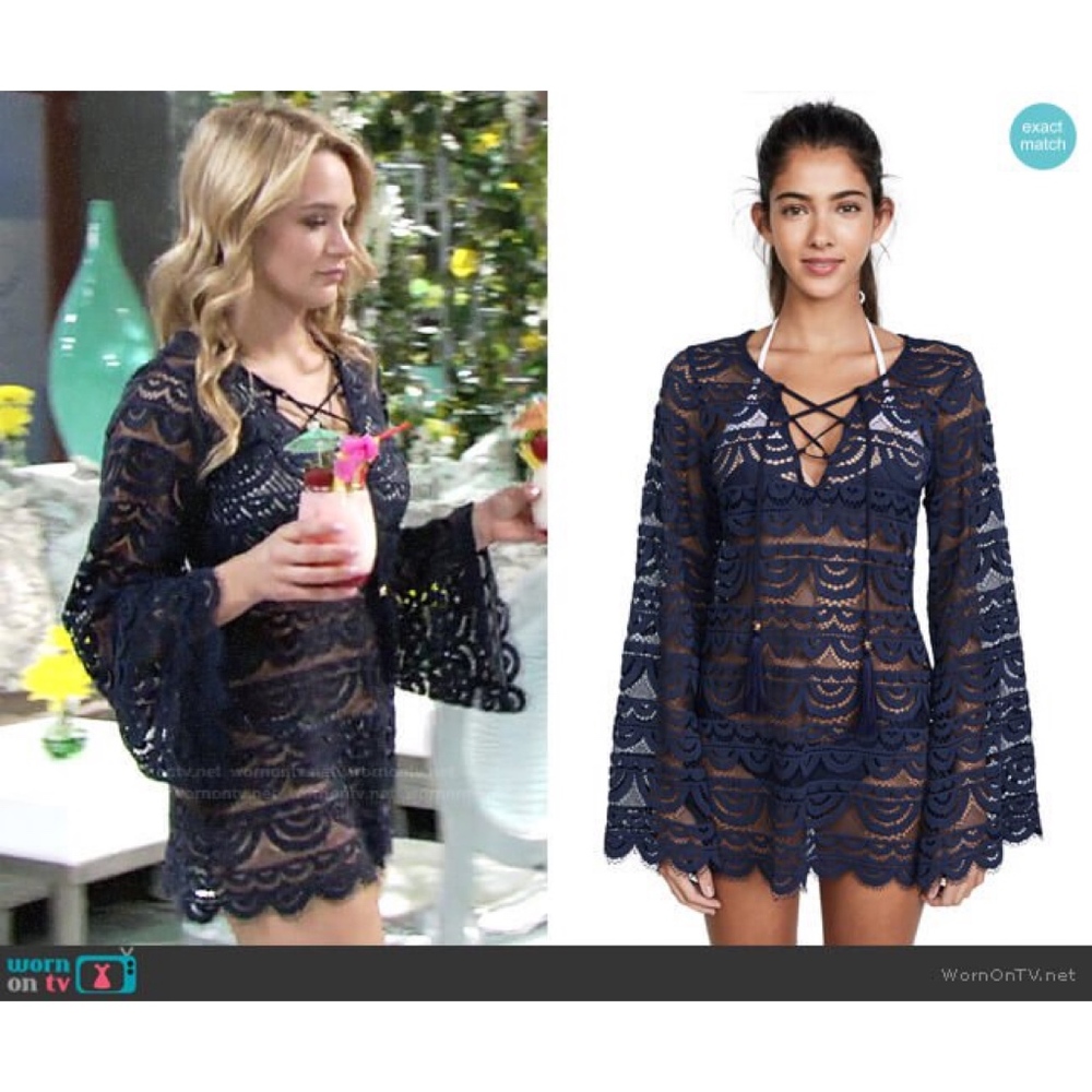 NWT PILYQ NOAH LACE TUNIC COVER UP NAUTICA XS/S - Picture 4 of 5